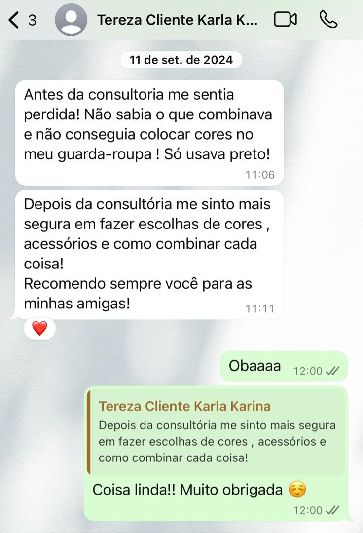 Depoimento de cliente real da Rê Nascimento